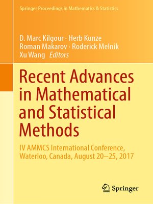 cover image of Recent Advances in Mathematical and Statistical Methods